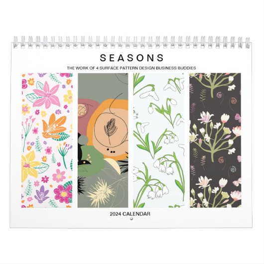 2024 Seasons Calendar Surface Pattern Design (Aus) Kalender (Titelbild)