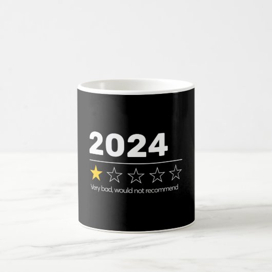 2024 sehr schlecht würde nicht empfehlen, lustig kaffeetasse (Mittel)