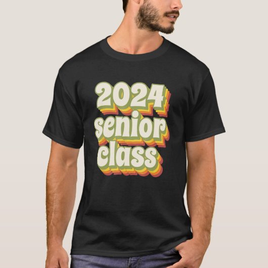 2024 Senior Class Retro T-Shirt (Vorderseite)