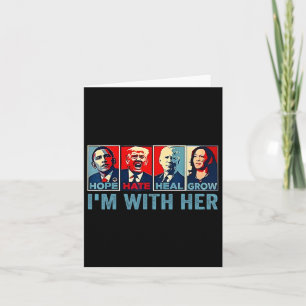 2024 Shirt bin ich mit ihrem Kamala-Harris-Votum P Karte