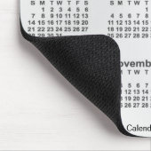 2024 Silver Large Print Calendar von Janz Mousepad (Ecke)