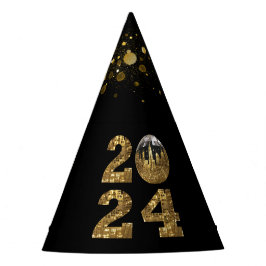 2024 Silvester Party - Ball-NYC Gold- Partyhütchen