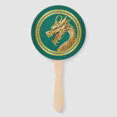 2024 Silvester Party-Chinesisch Neujahrsdrache-Dra Fächer (Vorderseite)