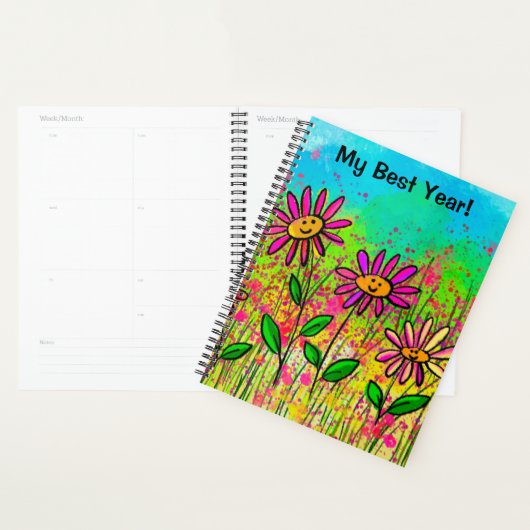 2024 Soft Cover Floral Spiral Planner Planer (Anzeige)