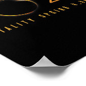 2024 Solar Eclipse American Totality Spring 4,08,2 Poster (Ecke)