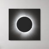 2024 Solar Eclipse - Corona Leinwanddruck (Vorderseite)