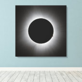 2024 Solar Eclipse - Corona Leinwanddruck (Insitu (Holzboden))
