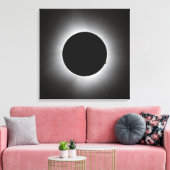 2024 Solar Eclipse - Corona Leinwanddruck (Insitu (Wohnzimmer))