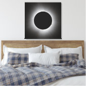 2024 Solar Eclipse - Corona Leinwanddruck (Insitu (Schlafzimmer))