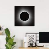2024 Solar Eclipse - Corona Poster (Heimbüro)