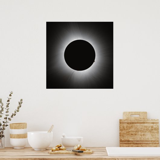 2024 Solar Eclipse - Corona Poster (Küche)