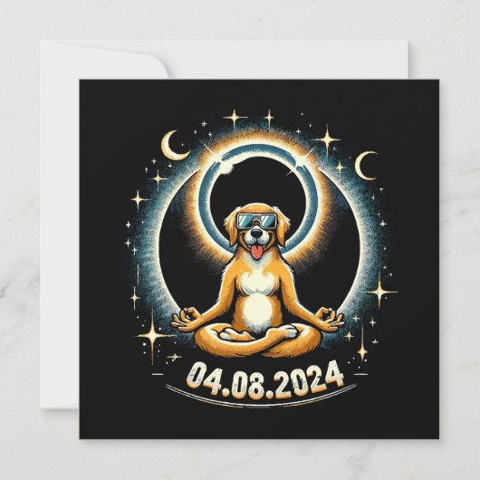 2024 Solar Eclipse Dog (Vorderseite)
