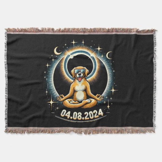 2024 Solar Eclipse Dog Decke (Vorderseite)