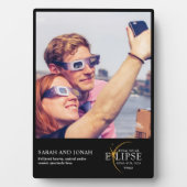 2024 Solar Eclipse Foto Paare Geschenke insgesamt Fotoplatte (Vorderseite)
