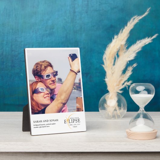 2024 Solar Eclipse Foto Paare Geschenke insgesamt Fotoplatte (Seite)
