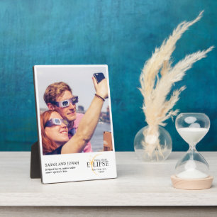 2024 Solar Eclipse Foto Paare Geschenke insgesamt Fotoplatte