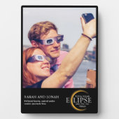 2024 Solar Eclipse Foto Paare Geschenke insgesamt Fotoplatte (Vorderseite)