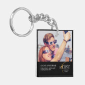 2024 Solar Eclipse Foto Paare - Geschenke Schlüsse Schlüsselanhänger (Vorderseite links)