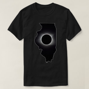 2024 Solar Eclipse Illinois T - Shirt insgesamt