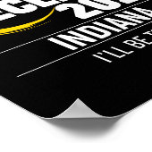 2024 Solar Eclipse Indiana Poster (Ecke)