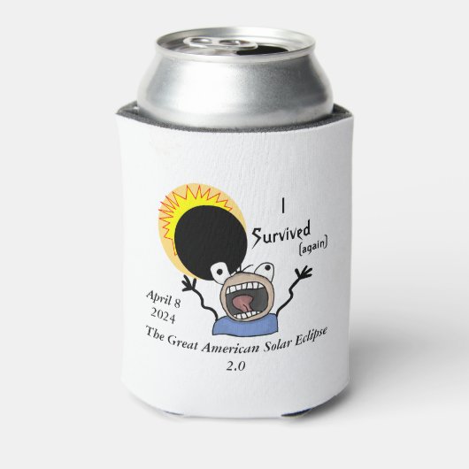 2024 Solar Eclipse Survival Edition Dosenkühler (Kanne Rückseite)