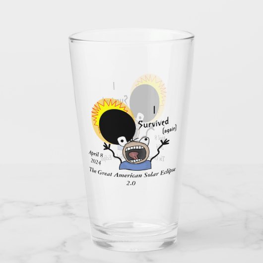 2024 Solar Eclipse Survival Edition Glas (Rückseite)