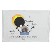 2024 Solar Eclipse Survival Edition Kissenbezug (Rückseite)