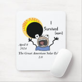 2024 Solar Eclipse Survival Edition Mousepad (Mit Mouse)