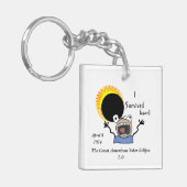 2024 Solar Eclipse Survival Edition Schlüsselanhänger (Vorderseite links)