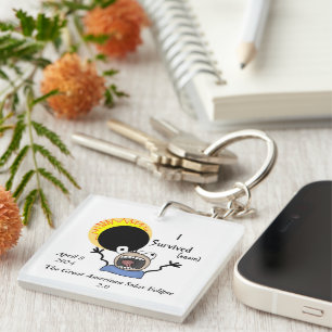 2024 Solar Eclipse Survival Edition Schlüsselanhänger