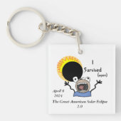 2024 Solar Eclipse Survival Edition Schlüsselanhänger (Vorderseite)