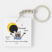 2024 Solar Eclipse Survival Edition Schlüsselanhänger (Rückseite)