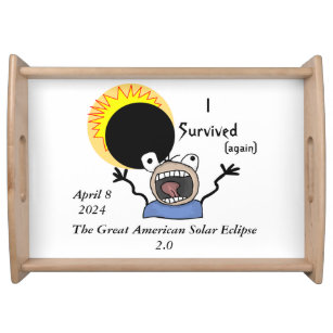 2024 Solar Eclipse Survival Edition Serviertablett
