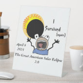 2024 Solar Eclipse Survival Edition Sockelschild (In Situ)