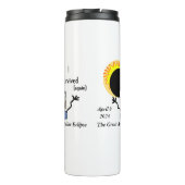 2024 Solar Eclipse Survival Edition Thermosbecher (Rückseite)