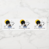 2024 Solar Eclipse Survival Edition Wasserflaschenetikett (Einzelnes Label)