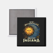 2024 Solar Eclipse Totality Celestial Event Souven Magnet (Vorderseite/Rückseite)