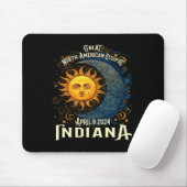 2024 Solar Eclipse Totality Celestial Event Souven Mousepad (Mit Mouse)