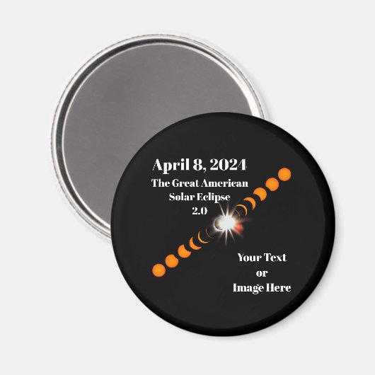 2024 Solaransatz insgesamt Magnet (Vorderseite/Rückseite)