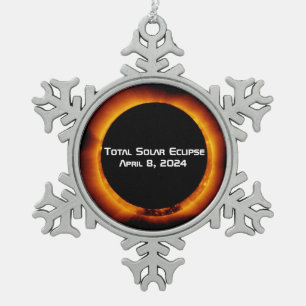 2024 Solaransatz insgesamt Schneeflocken Zinn-Ornament