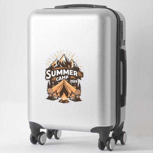 2024 Sommerlager Sommerferien Camping Matching Aufkleber (Koffer)