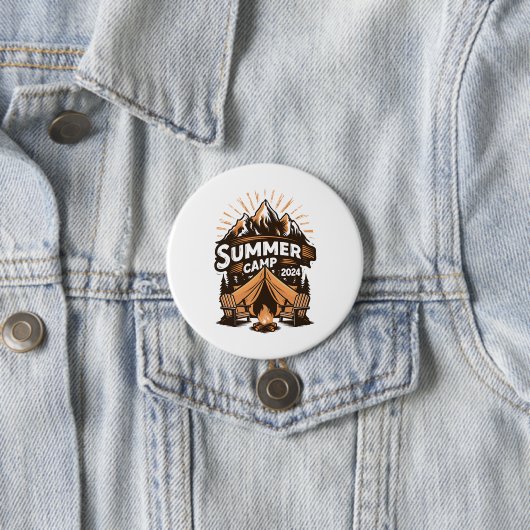 2024 Sommerlager Sommerferien Camping Matching Button (Beispiel)