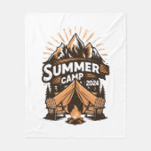 2024 Sommerlager Sommerferien Camping Matching Fleecedecke (Vorderseite)