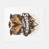 2024 Sommerlager Sommerferien Camping Matching Fleecedecke (Vorderseite (Horizontal))