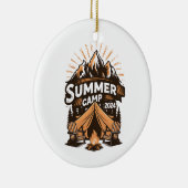 2024 Sommerlager Sommerferien Camping Matching Keramik Ornament (Rechts)