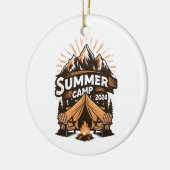 2024 Sommerlager Sommerferien Camping Matching Keramik Ornament (Links)