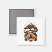 2024 Sommerlager Sommerferien Camping Matching Magnet (Vorderseite/Rückseite)