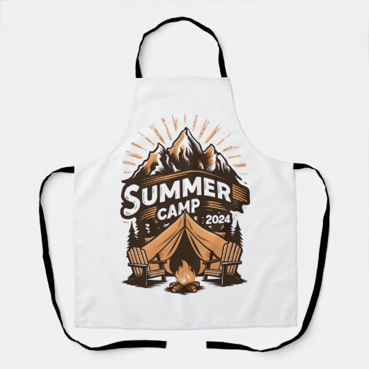 2024 Sommerlager Sommerferien Camping Matching Schürze (Vorderseite)