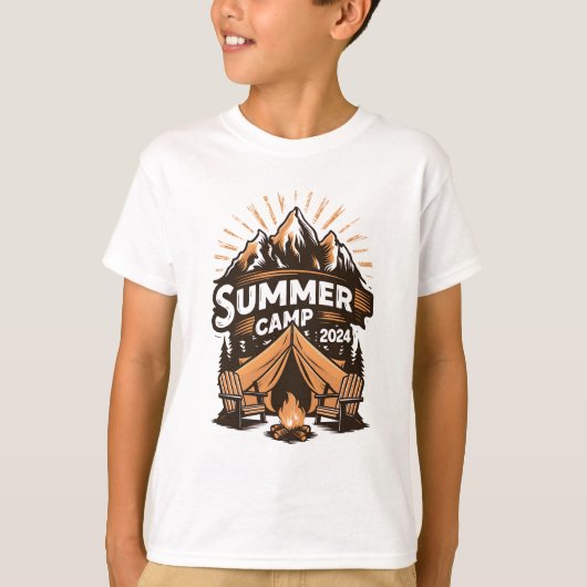 2024 Sommerlager Sommerferien Camping Matching T-Shirt (Vorderseite)
