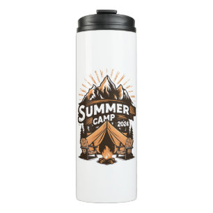 2024 Sommerlager Sommerferien Camping Matching Thermosbecher